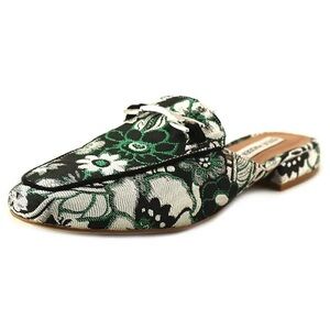 Steve Madden Tapestry Chess Mule Size 10 Green Preppy Academia Old Money Fall